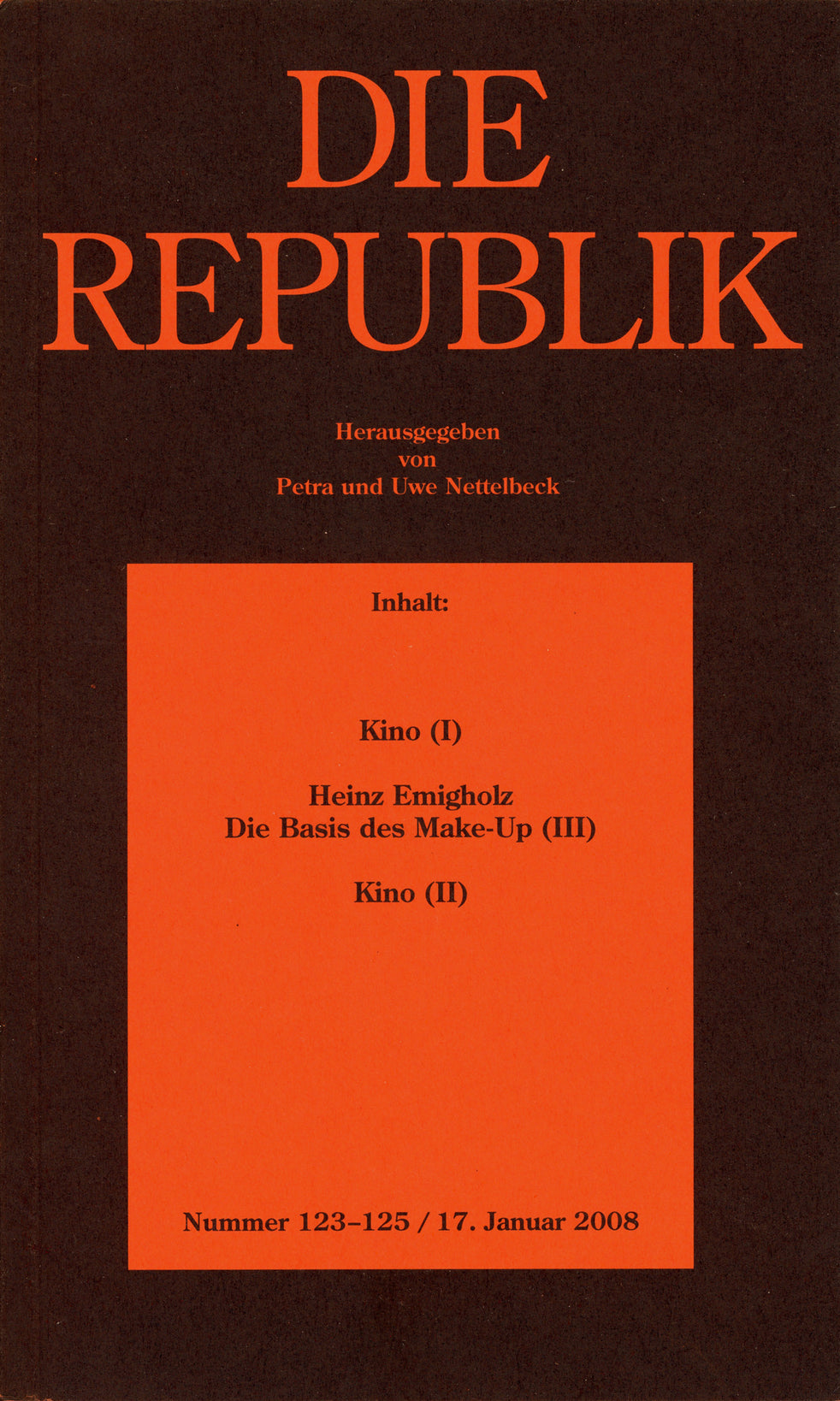 Cover Die Republik Nr. 123–125
