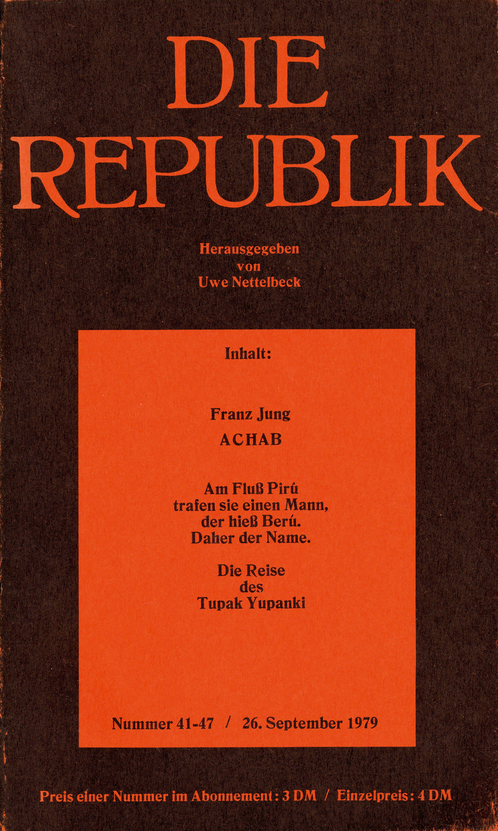 Cover Die Republik Nr. 41–47