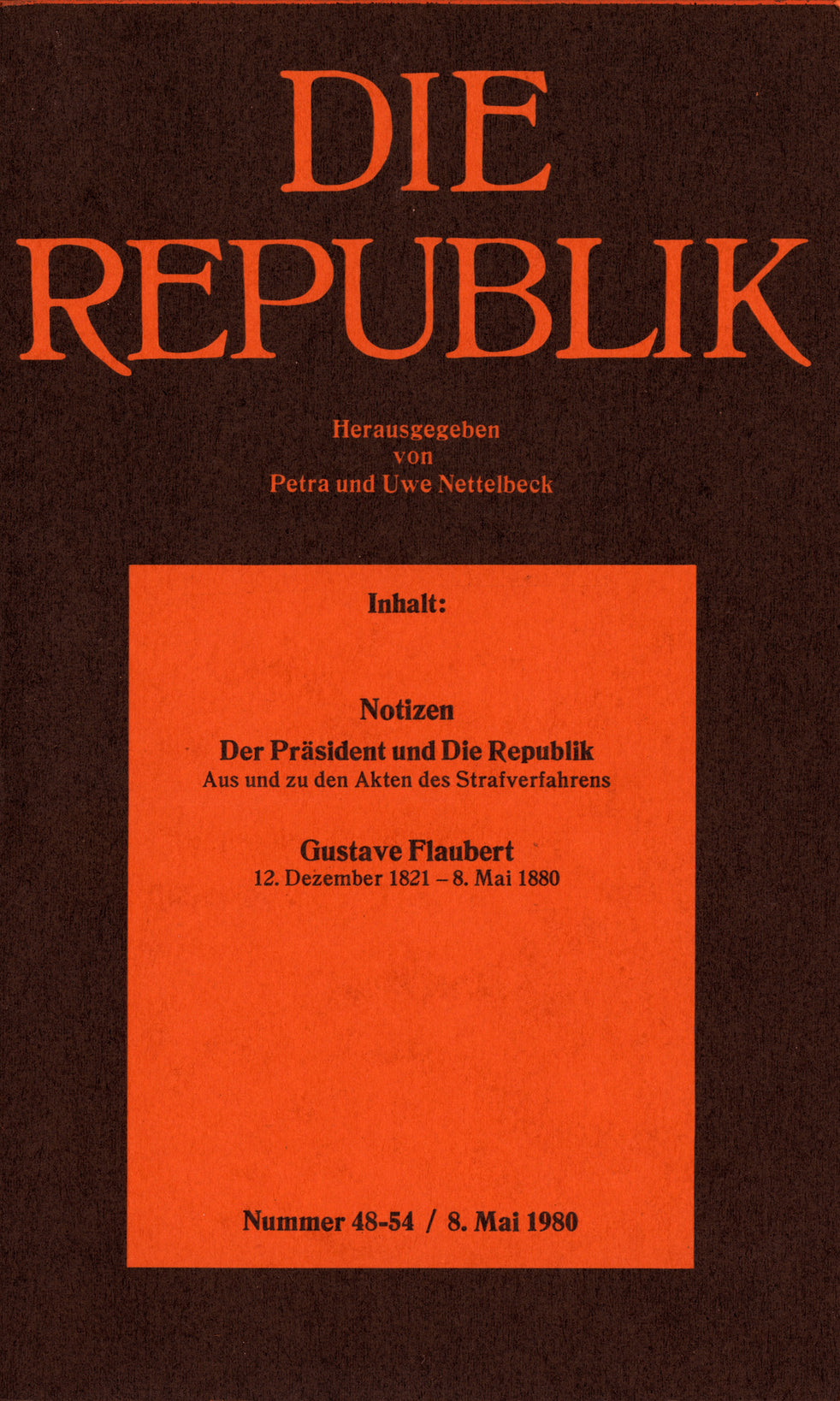 Cover Die Republik Nr. 48–54