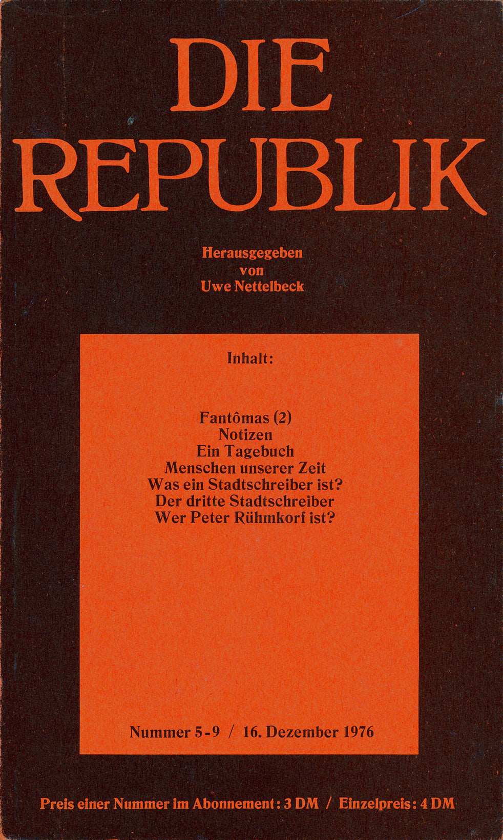 Cover Die Republik Nr. 5–9
