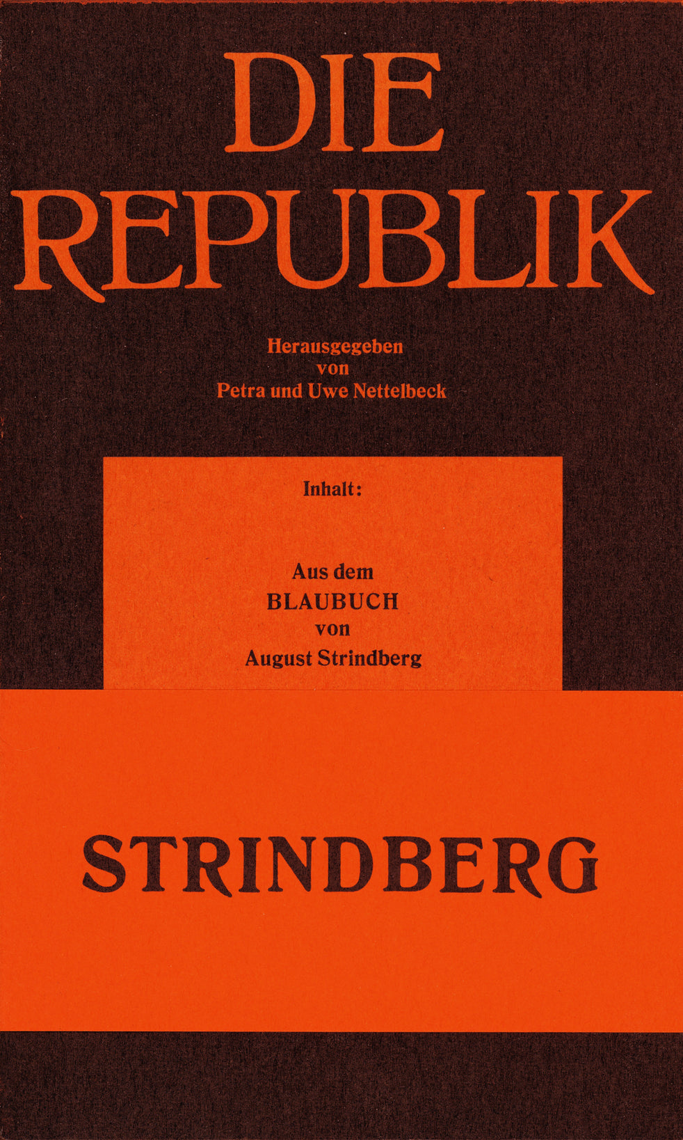Die Republik Nr. 61–67 – Cover mit Banderole