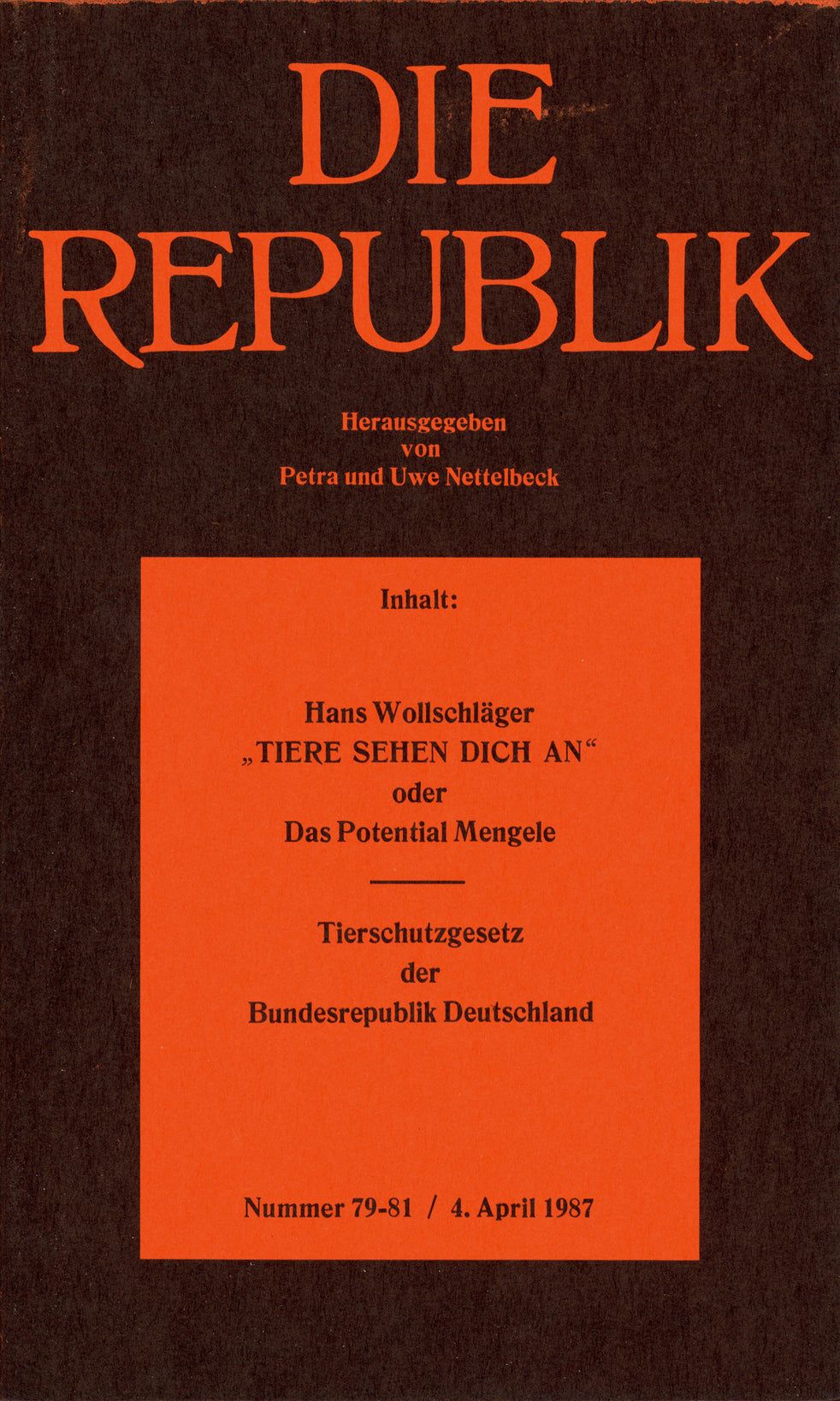 Cover Die Republik Nr. 79–81