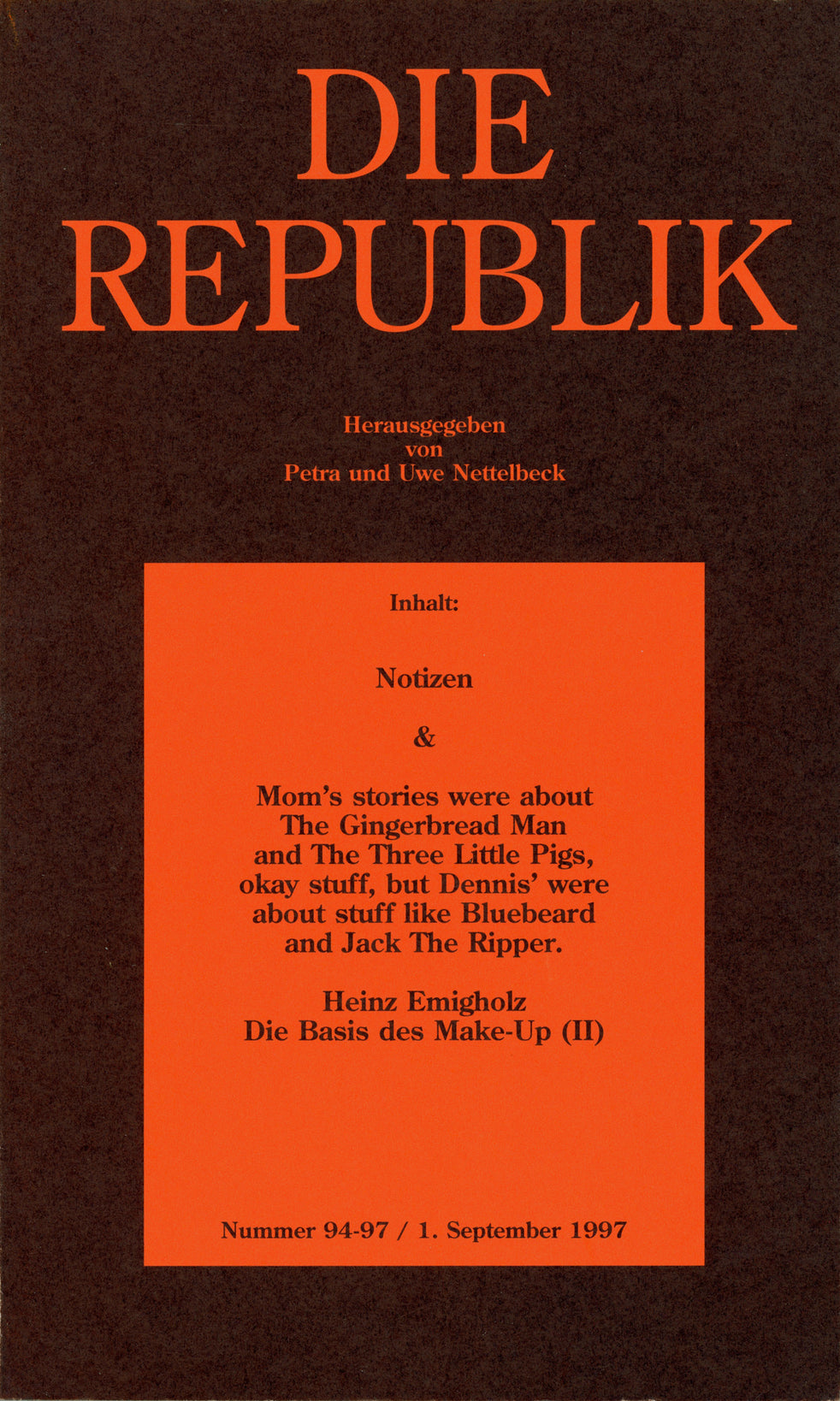 Cover Die Republik Nr. 94–97